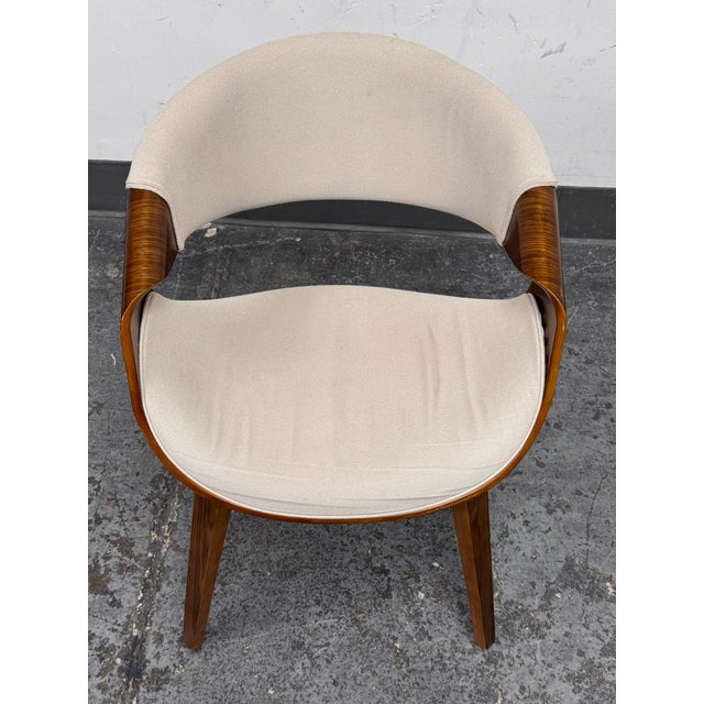 White LumiSource Curvo Accent Chair For Sale - Image 8 of 12