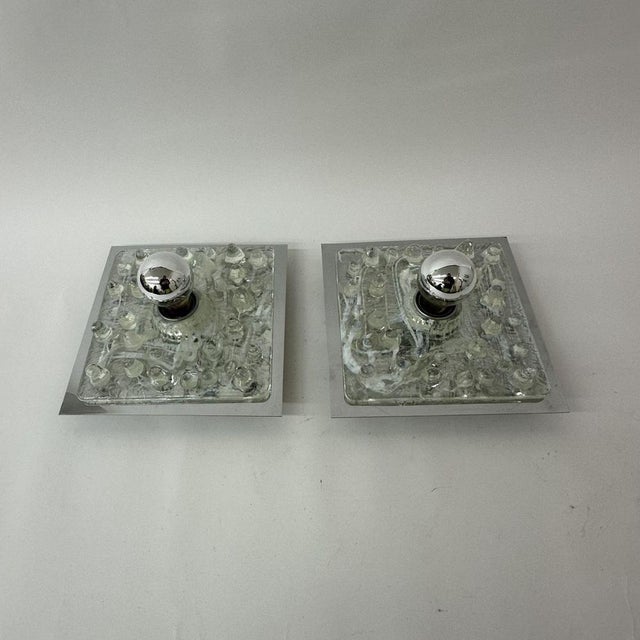 Vintage Murano Glass Wall Lamp from Mazzega, 1970s, Set of 2 For Sale - Image 14 of 18