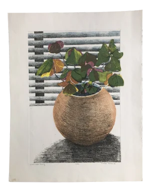 Original 1984 “Shamrock Rising” Lithograph by Michele Perdue