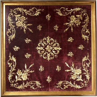 Antique 19th C. Framed Turkish Ottoman Pillow For Sale