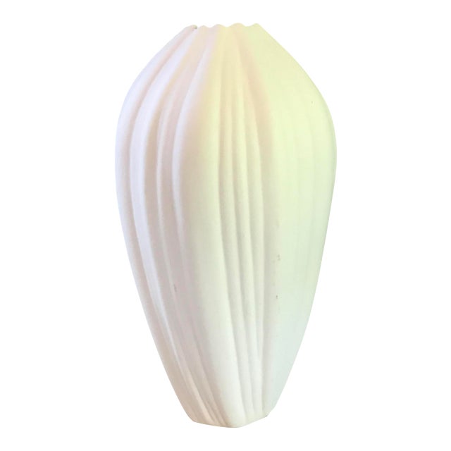 White Matte Porcelain Vase Chairish