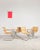 Dimensions: approx. 50 × 77 × 82 × 44 cm (width × depth × height × seat height) original set of four s 533 rf cantilever...