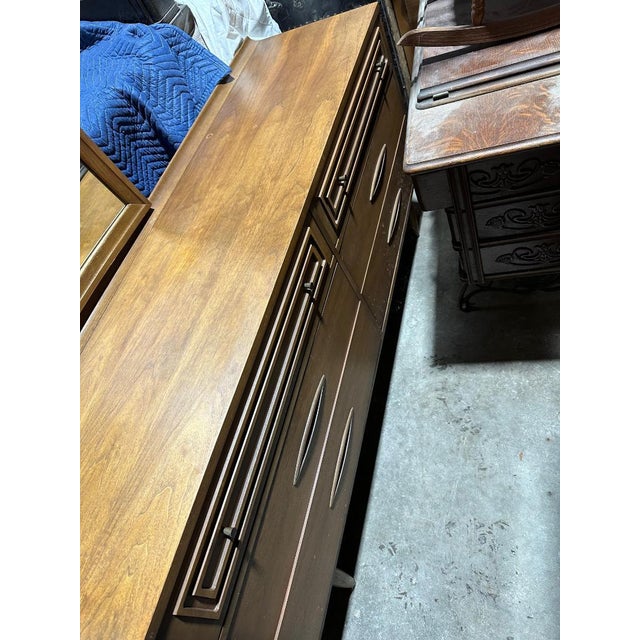 1960s Broyhill Sculptra Brooklyn Premiere Dresser W/Mirror (Not Shown) For Sale - Image 11 of 15