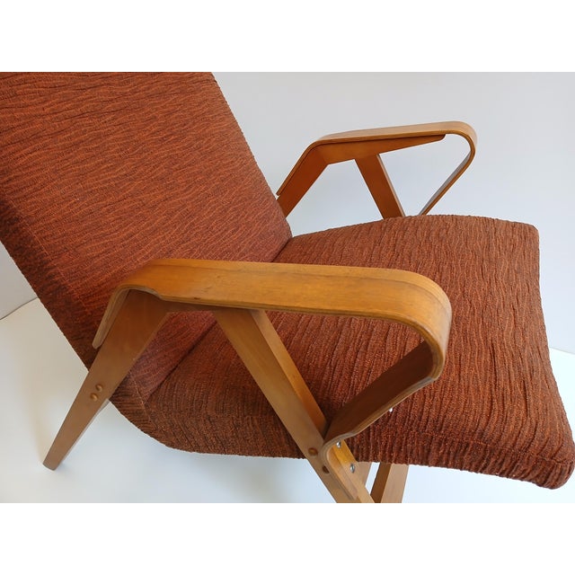 Wood Armchair by František Jirák for Tatra, 1960s For Sale - Image 7 of 12