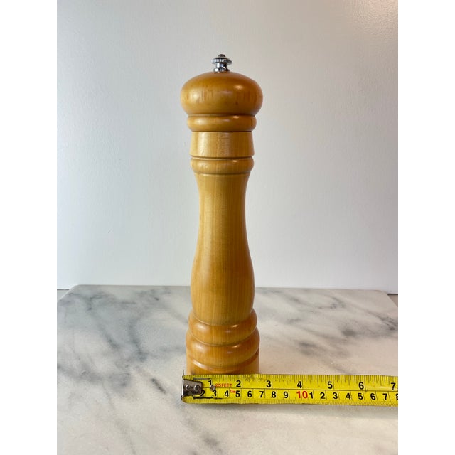 Banton by Vic Firth Hand Turned Wood Pepper Mill Grinder Maple For Sale - Image 4 of 6