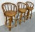 This listing is for a set of three Vintage Rattan Swivel Bar Stools. Featuring a rattan design, canned swivel seat, and...