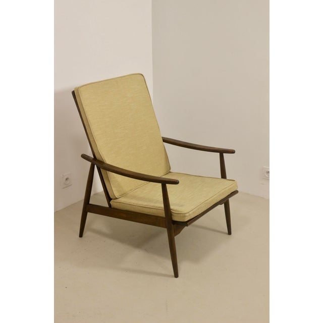 Scandinavian Armchair with Curved Armrests, 1960s For Sale - Image 12 of 14