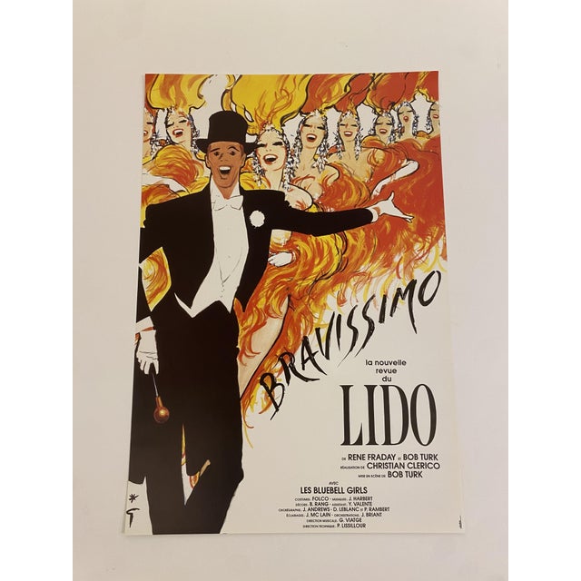 Original Vintage Lido Bravissimo Offset Lithograph Poster by