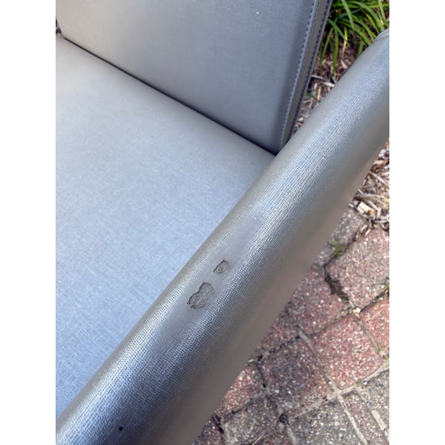 Mid-Century Modern 1990s Ward Bennett for Geiger "Envelope" Chairs - Set of 4 For Sale - Image 3 of 16