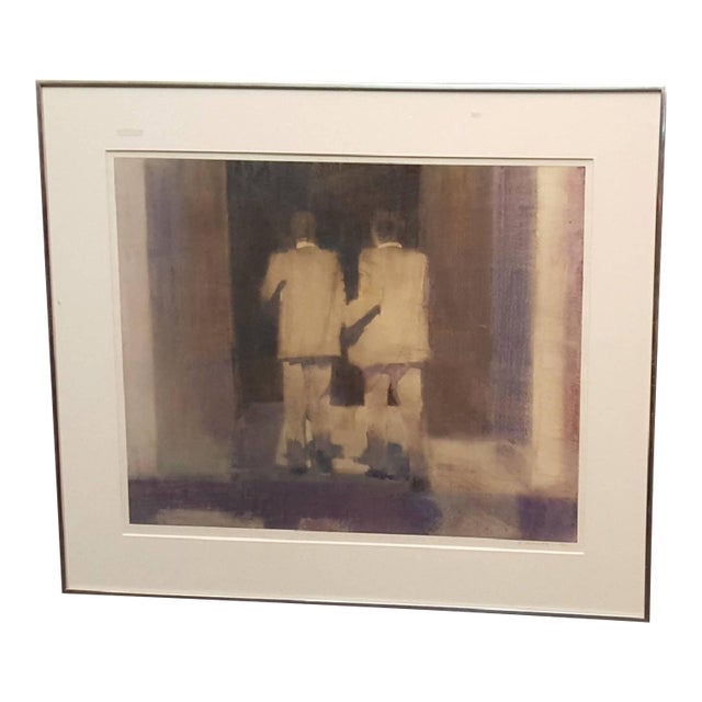 Elinore Schnurr-Colflesh, Modernist Watercolor Painting "Passages in Darkness" Nyc Businessmen For Sale