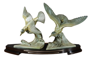 I. Rochard, Art Deco Les Mouettes, 1940, Regula