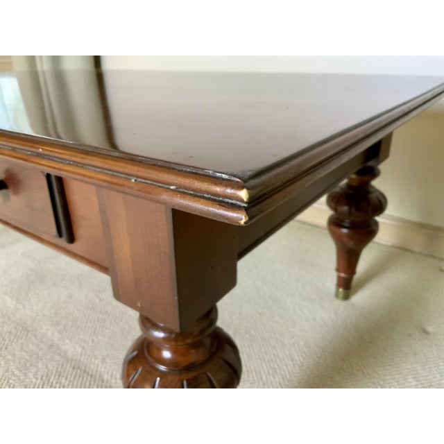 Vintage Rectangular Mahogany Chippendale Style Coffee Table For Sale - Image 11 of 18