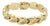 Mid 20th Century Z Shape 14k Yellow Gold Fancy Textured Link Bracelet For Sale