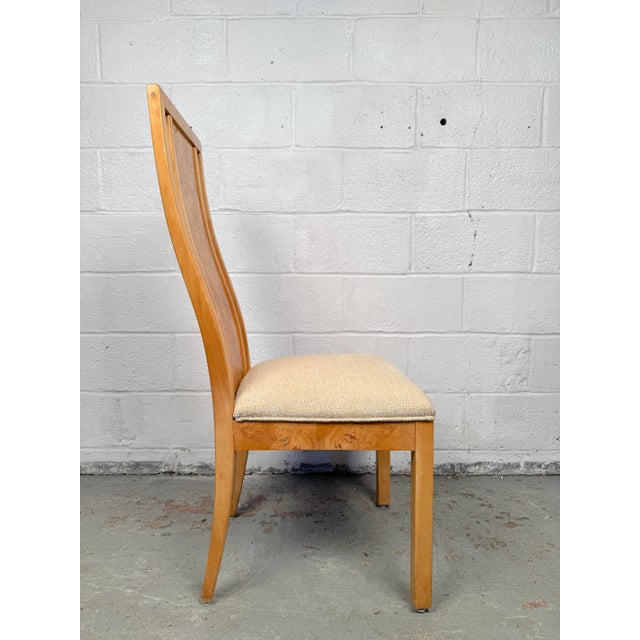 Mid 20th Century Set of 6 Vintage Burl Wood Dining Chairs For Sale - Image 11 of 12