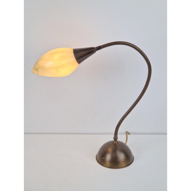 Vintage Art Deco Flex Neck Desk Lamp, 1950s For Sale - Image 10 of 12