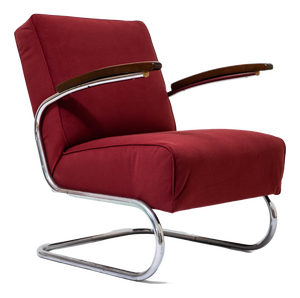 Bauhaus Steel Pipe Chair by S411 by Thonet, Vienna, 1935