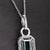 Metal 7x5mm, 1.2cts Zambian Emerald Pendant With Natural Diamonds in Solid 14k Gold For Sale - Image 7 of 7