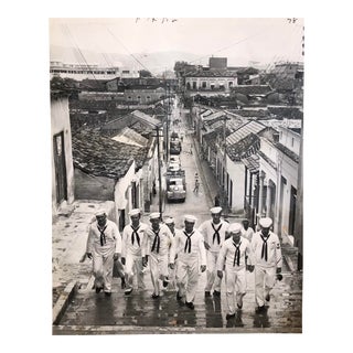 1952 Photograph of Navy Sailors in Santiago For Sale