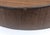 Chestnut Mid 20th Century Round Pressed Teak Wood Tray With Handles For Sale - Image 8 of 11