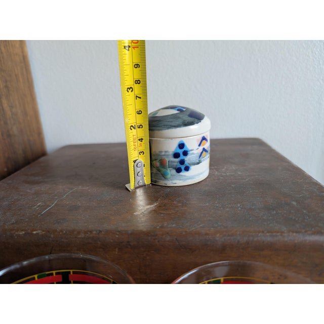 Round Lidded Ceramic Box by Anne McNulty Pottery ~ Enniskillen Ireland Irish Studio Pottery ~ Signed For Sale - Image 10 of 11
