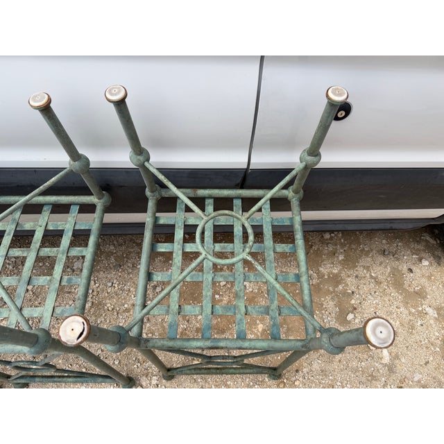 Late 20th Century Set of 4 Mario Papperzini for Salterini Style Garden Chairs For Sale - Image 16 of 16