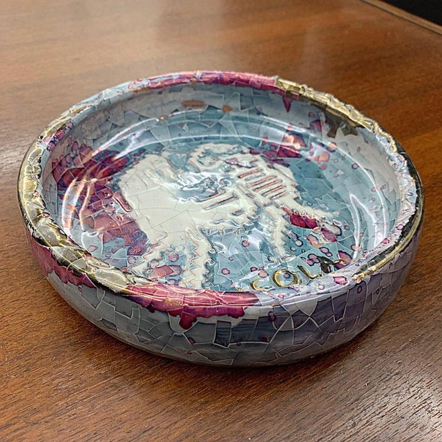 Ceramic Sardinian Polychrome Ceramic Bowl by Claudio Pulli for Isola, 1970s For Sale - Image 7 of 7