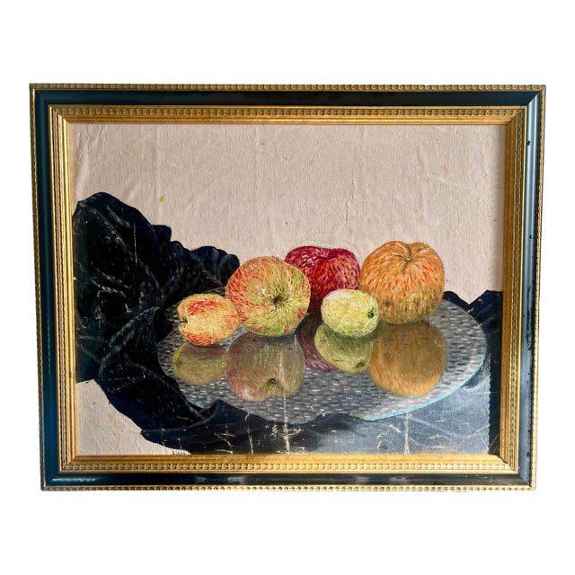 Still Life With Apples, Signed For Sale