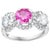 1 Ct Round Pink Sapphire & 1.5 Ct Diamond 18 Karat White Gold Ring, Estate For Sale - Image 10 of 18