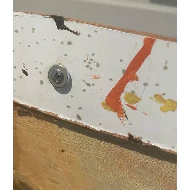 1990s Large Purvis Young Painting on Panel, Signed, (42” Wide) For Sale - Image 5 of 7