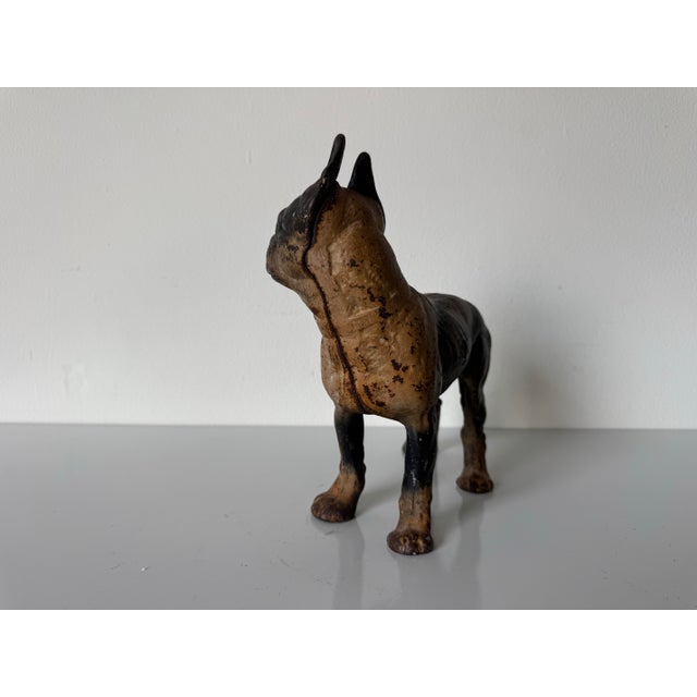 Antique Late 19th Century Cast Iron Boston Terrier Doorstop For Sale In Miami - Image 6 of 12