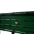 Faux Bamboo Console Table in Jade Green For Sale - Image 10 of 11