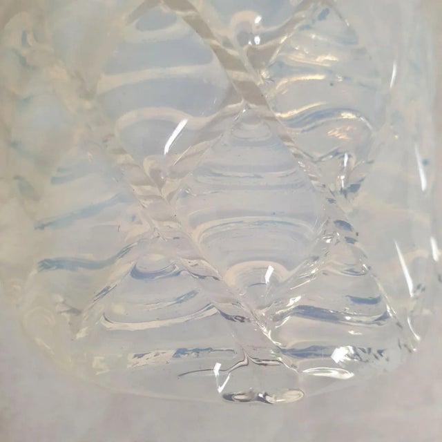 White Pair of Opaline Murano Glass Sconces 1970s, Mid Century Modern For Sale - Image 8 of 11