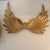 Late 20th Century Tall Fabric Mâché Christmas Angel With Gold Metal Wings For Sale In Raleigh - Image 6 of 10