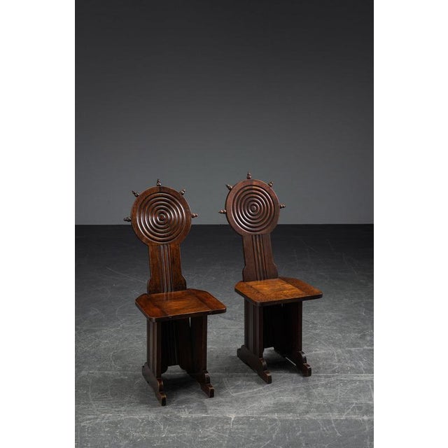 Wood Art Deco Chair from Charles Dudouyt, France For Sale - Image 7 of 16