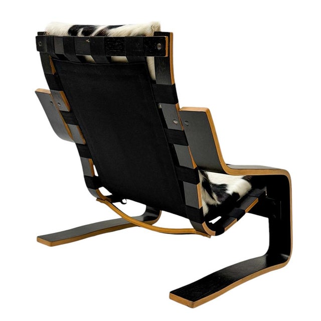 1970s Mid-Century Modern Sculptural Plywood Lounge Chair, Netherlands, 1970s For Sale - Image 5 of 9