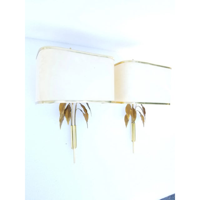 Maison Charles Style " Feuilles " Sconces - a Pair For Sale - Image 10 of 11