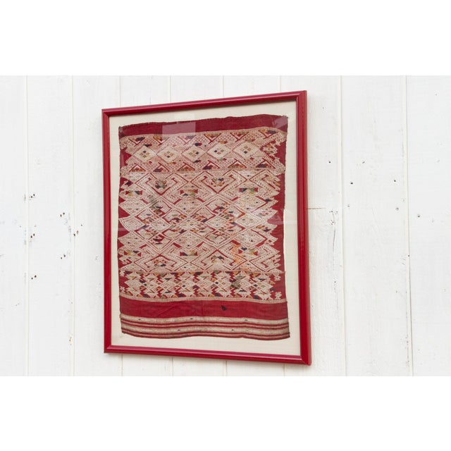 19th Century Majestic Antique Andean Framed Textile For Sale - Image 5 of 8