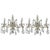 Gold Crystal Maria Teresa Wall Lights, 1950s, Set of 2 For Sale - Image 8 of 8