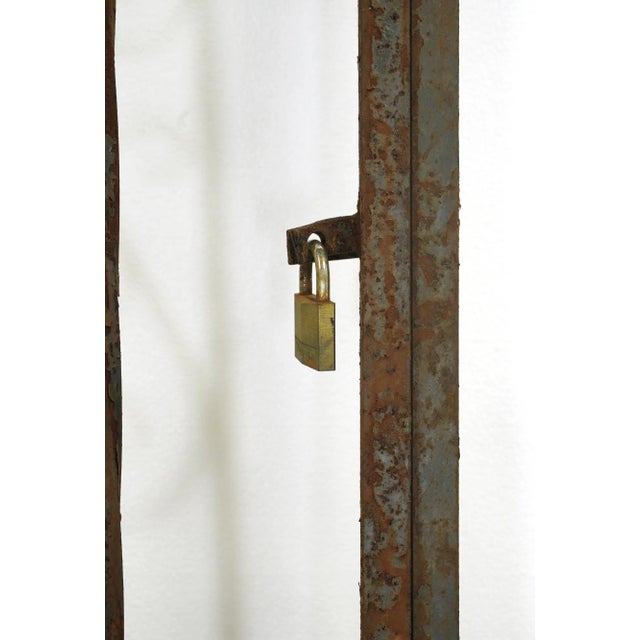 Antique Victorian Curled Wrought Iron Gate For Sale - Image 4 of 7