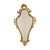 Beautiful narrow golden crested mirror, entirely in classic Baroque style, the frame is made of resin and decorated with...