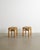 1960s Mid-Century Modern French Wooden Meribel Stools by Charlotte Perriand, 1960s, Set of 2 For Sale - Image 5 of 5