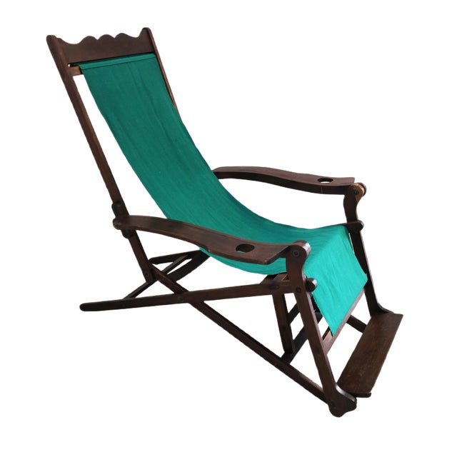 Antique Deck Chair, Italy, 1900s For Sale