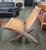 Mid-Century Modern VIntage Folding Woven Lounge Chair For Sale - Image 3 of 11