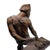 Modern Fisherman with Net Large Plaster Sculpture on Wood Base by Kimro 1969 For Sale In Los Angeles - Image 6 of 11