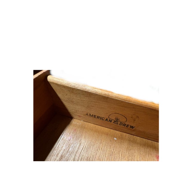 Wood Lovely Vintage American Drew Chippendale Chest For Sale - Image 7 of 7