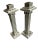 Contemporary 1990s Vintage Tavola Grey & White Marble Candlesticks- a Pair For Sale - Image 3 of 11