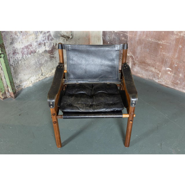 Sirocco Leather Safari Lounge Chairs by Arne Norell, Colombia, 1965s, Set of 4 For Sale - Image 14 of 18