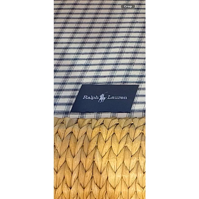 Traditional Pair of Original Ralph Lauren Woven Lounge Chairs For Sale - Image 3 of 16
