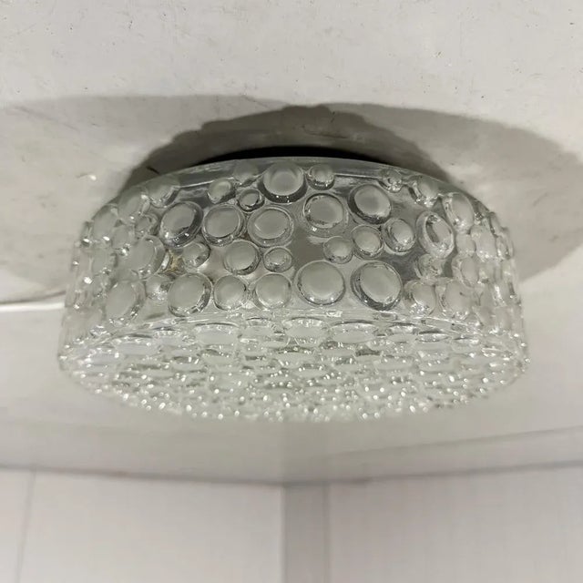 Mid-Century Modern Bubble Glass Wall or Ceiling Lamp, 1960s For Sale - Image 3 of 14