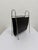 Mid-Century Leather and Steel Magazine Rack, 1970s For Sale In Miami - Image 6 of 13